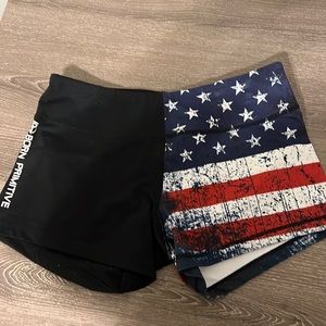 Born primitive shorts medium American flag